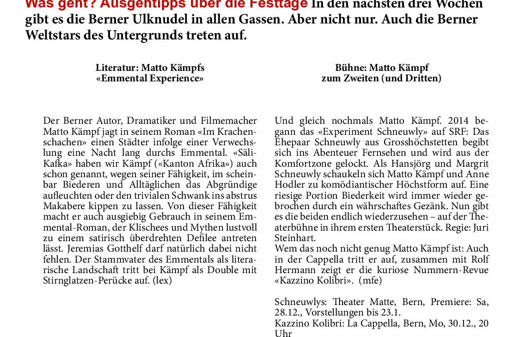 BZ Matto Kämpf Festspiele